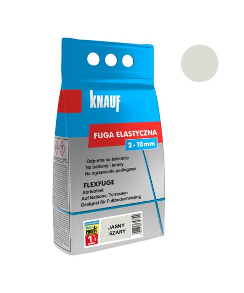 Fuga elastyczna 1,5 kg jasny szary Knauf