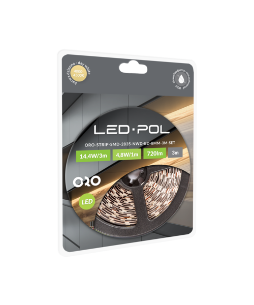 Taśma LED ORO STRIP SMD 8 mm 3 m