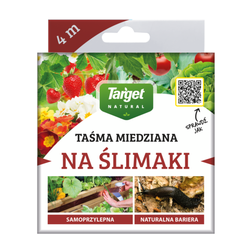 Taśma miedziana odstraszająca ślimaki 4 m Target Natural