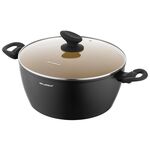 Garnek aluminiowy Amvegan z pokrywką 26 cm 4,8 l