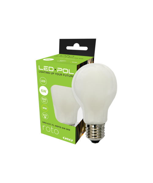 Żarówka Filament LED ORO-E27-FL-ROTO-6W-WW
