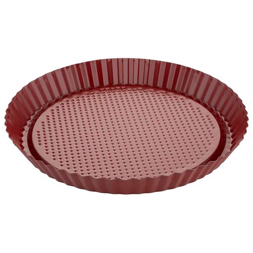 Blacha do tarty Delis 28 cm bordowy