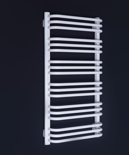 Grzejnik łazienkowy AT 55 x 86,4 cm biały 9016 błyszczący 1, 4, 5, 8 ENIX