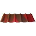 Płyta ONDUVILLA 3D czerwona cieniowana 106 x 40 cm Onduline