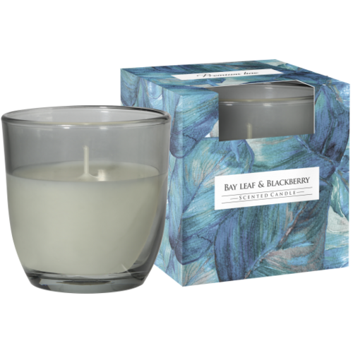 Świeca zapachowa w szkle SN75b liść laurowy/jeżyna Bispol