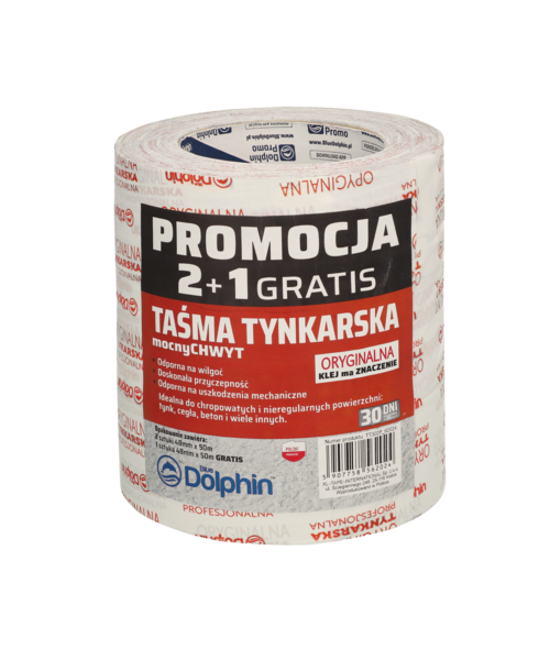 Taśma tynkarska DTPRW 30 dni 48 mm x 50 m 3 sztuki