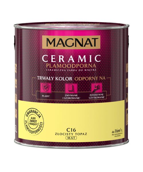 Farba ceramiczna MAGNAT Ceramic złocisty topaz C16 2,5 l