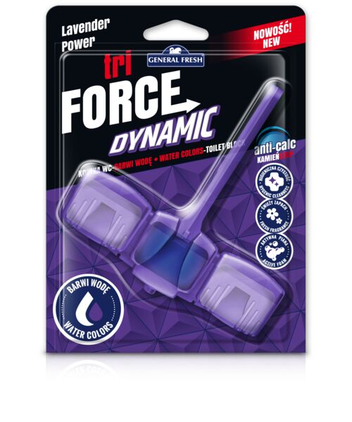Kostka WC Tri Force Dynamic 45 g lawenda General Fresh