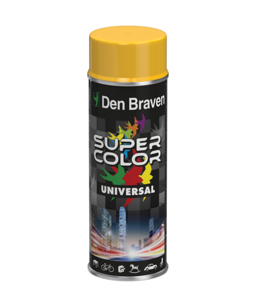 Lakier w aerozolu uniwersalny 400 ml żółty