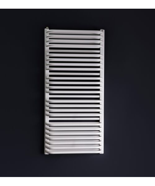 Grzejnik łazienkowy Irys 50 x 77,6 cm biały 9016 błyszczący 1, 4, 5, 8 ENIX