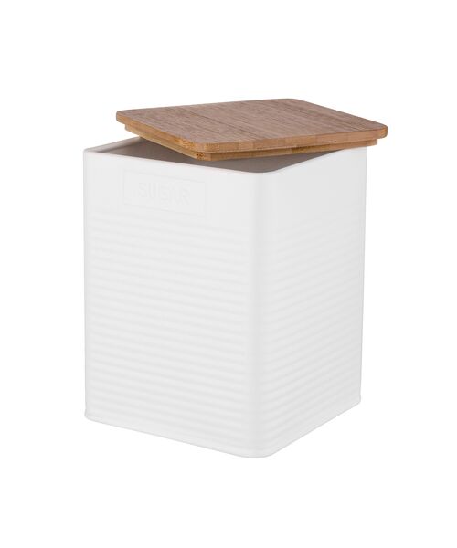 YBOO Grand saladier blanc avec couvercle en bambou | international