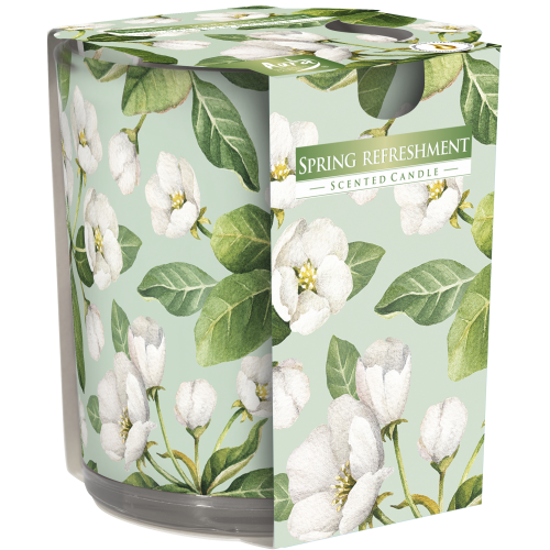 Świeca zapachowa w szkle SN72s Wiosenne orzeźwienie Bispol