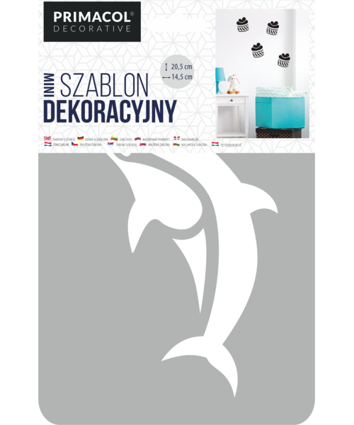 Szablon dekoracyjny MINI nr 205 Dolphi Primacol Decorative