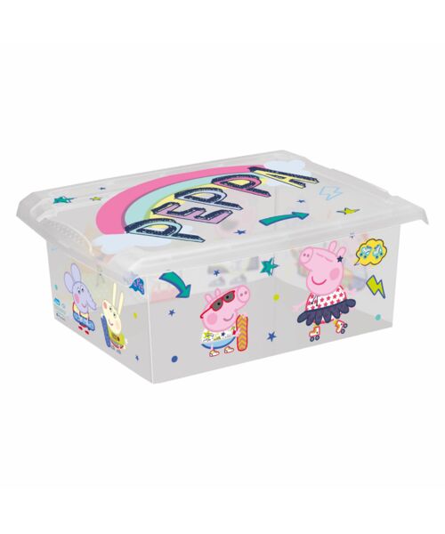 Pojemnik deco-box peppa 10 l jasnoszary filip 39 x 29 x 14 cm keeeper