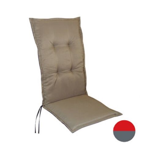 Dwustronna poduszka na fotel czerwień-antracyt