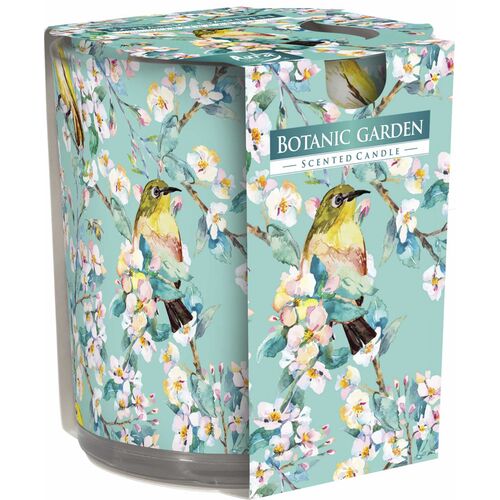 Świeca zapachowa w szkle 7,2 x 7,8 cm ogród botaniczny BISPOL