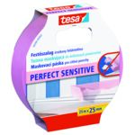 Taśma malarska maskująca Perfect do delikatnych powierzchni 25m:25mm różowa tesa®