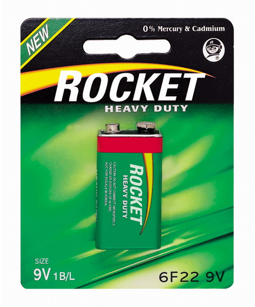 Bateria ROCKET 6F22 1 sztuka