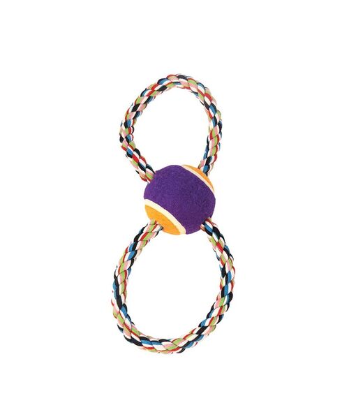 Zabawka 8-ka multikol + piłka tenis 28 cm Z699