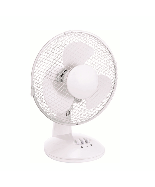 Wentylator biurkowy 23 cm 25 W biały