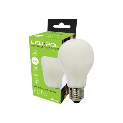 Żarówka Filament LED ORO-E27-FL-ROTO-6W-WW
