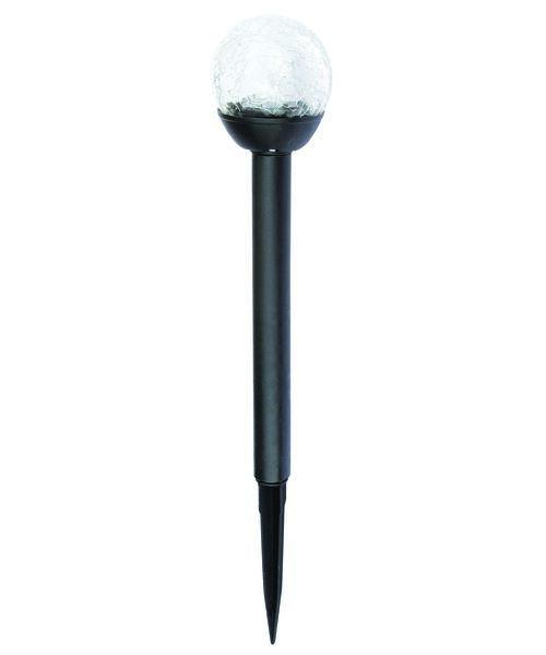 Zestaw lamp solarnych czarnych kula 33,5 cm 4 sztuki