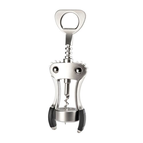 Korkociąg PRACTICO stal/niebieski