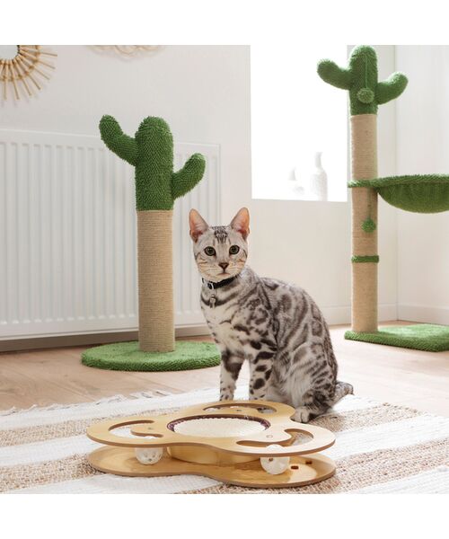 Zabawka interaktywna dla kota z drapakiem