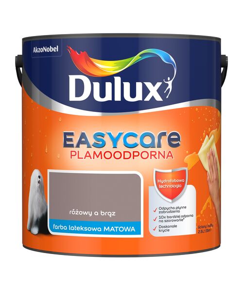 Farba lateksowa EasyCare Plamoodporna Różowy a Brąz 2,5 l Dulux