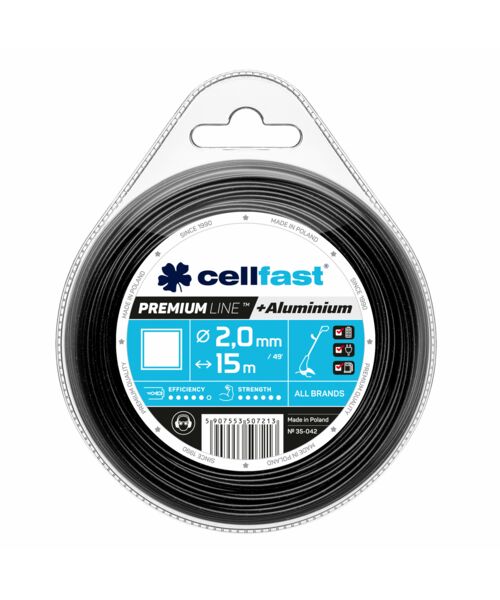 Żyłka tnąca Premium kwadrat 2,0 mm x 15 m