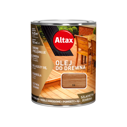 Olej do drewna 750 ml tik Altax