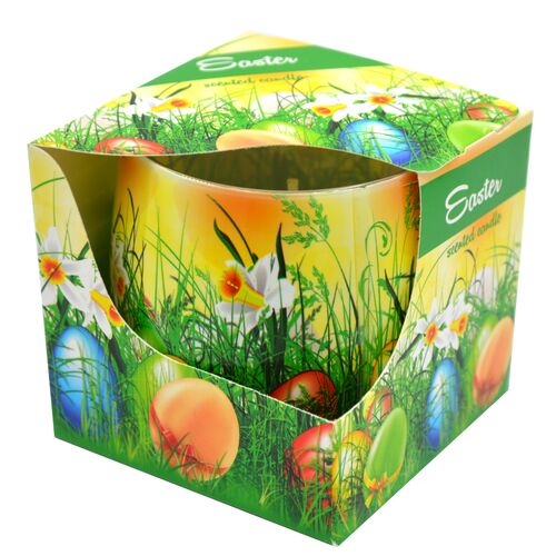 Świeca w szkle zapachowa Zielona Wielkanoc