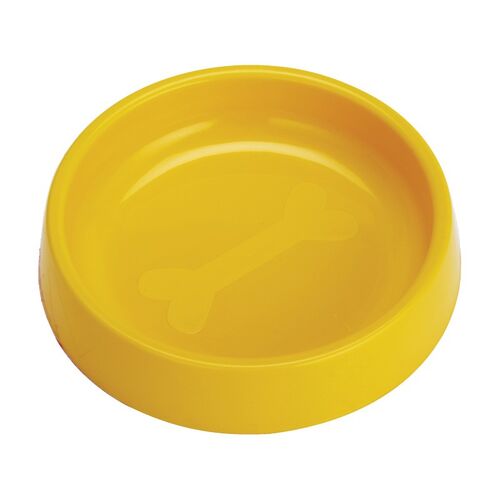 Miska dla psa kota plastikowa 0,2 l żółta