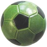 Piłka 72 mm football zielona brokat