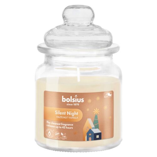 Świeca zapachowa w słoiku z pokrywką 129/79 LE Silent Night bolsius