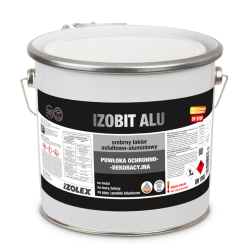 Lakier asfaltowo-aluminiowy Izobit Alu 4 kg Izolex
