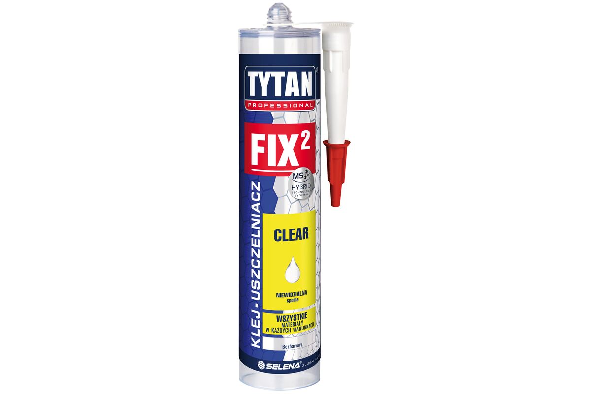 Klej Montażowy Fix2 Clear TYTAN PROFESSIONAL bezbarwny 290 ml ...