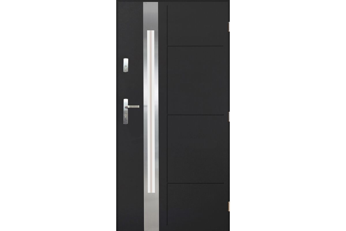 Drzwi zewnętrzne MITIKAS antracyt 80 prawe