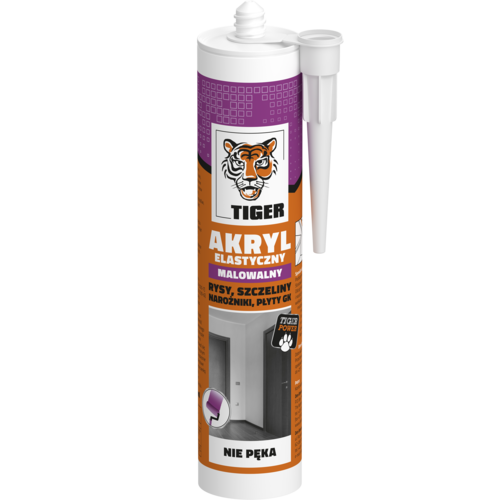 Akryl elastyczny Tiger biały 280 ml