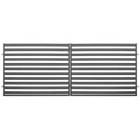 Brama dwuskrzydłowa Dorian ocynk antracyt struktura 400 x 150 cm Polbram