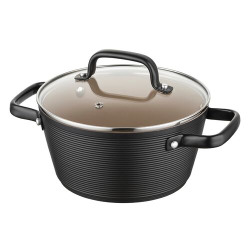 Garnek aluminiowy Carina z pokrywką 20 cm 2,2 l
