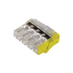 Złączka samozaciskowa 4-krotna bezgwintowa 2,5 mm² 5 sztuk Duwi