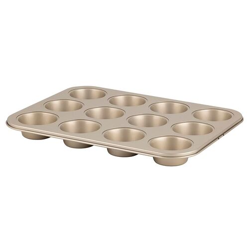 Forma do muffinek 12 sztuk 35 x 26,5 cm szampański