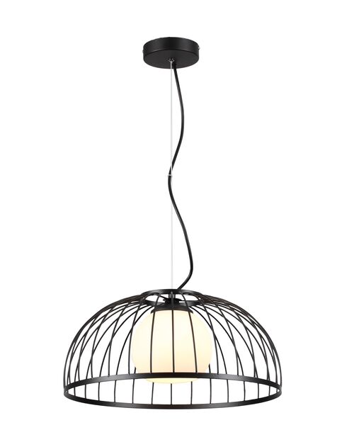 Lampa wisząca Solario płomienna czarna