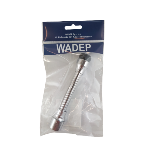 Perlator przegubowy metalowy chromowany - długi