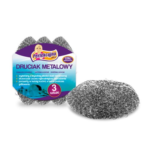Druciak metalowy PRAKTYCZNA 3 sztuki