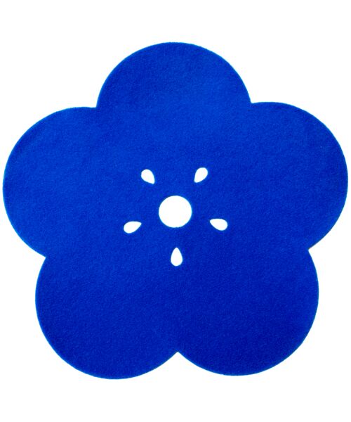 Dywan Salsa Folk 50 x 50 cm kwiatek niebieski 