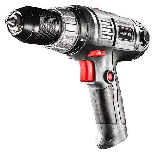 Wiertarko - wkrętarka sieciowa 250 W, uchwyt samozaciskowy 10 mm, walizka GRAPHITE