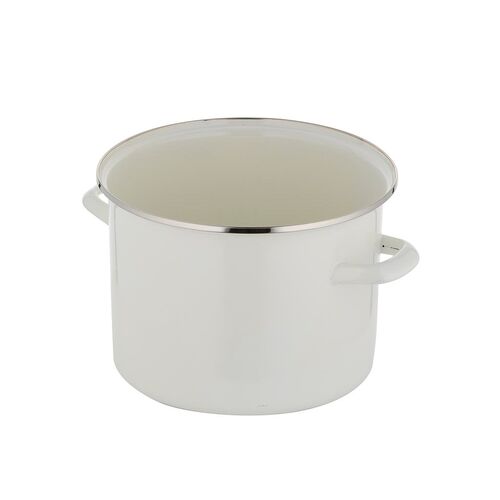Garnek emaliowany prosty gładki bez pokrywki 20 cm 3,9 l