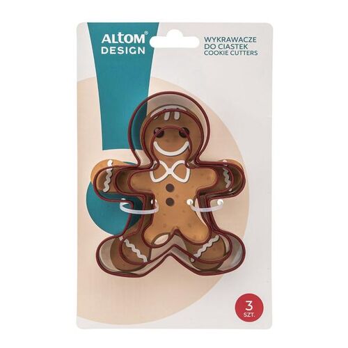 Wykrawacze do ciastek Ciastek czerwony 3 szt